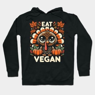 Whimsical Thanksgiving Turkey - Eat Vegan Hoodie